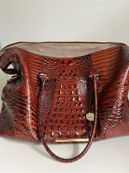 Brahmin Handbags - Brahmin “The Duxbury Weekender” Leather Tote in Pecan Melbourne